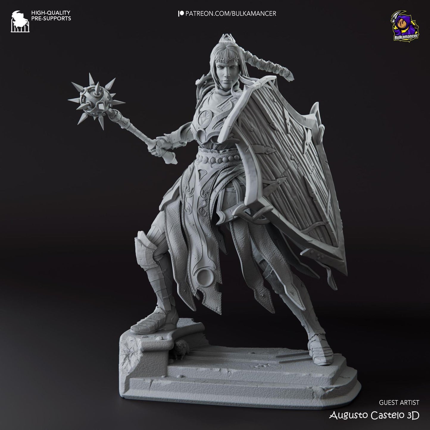 Sulking Cleric | 3D Print Garage Kit Anime Fan Art Statue | Bulkamancer Sculpts