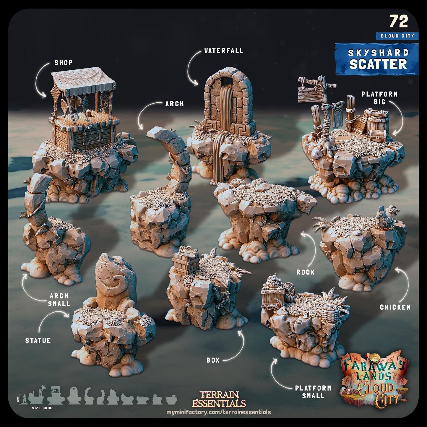 Cloud City | D&D Scatter Miniature | Terrain Essentials