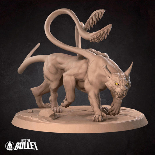 Displacer Beast | TABLETOP SCALE | D&D Pathfinder TTRPG Miniature | Bite the Bullet