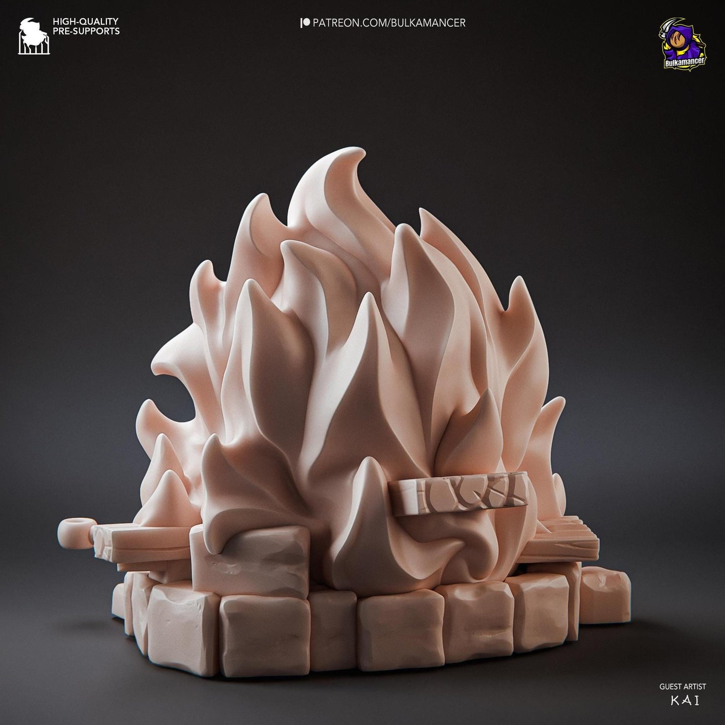 Domestic Fire Demon | Resin Garage Kit Sculpture Anime Video Game Fan Art Statue | Bulkamancer Sculpts