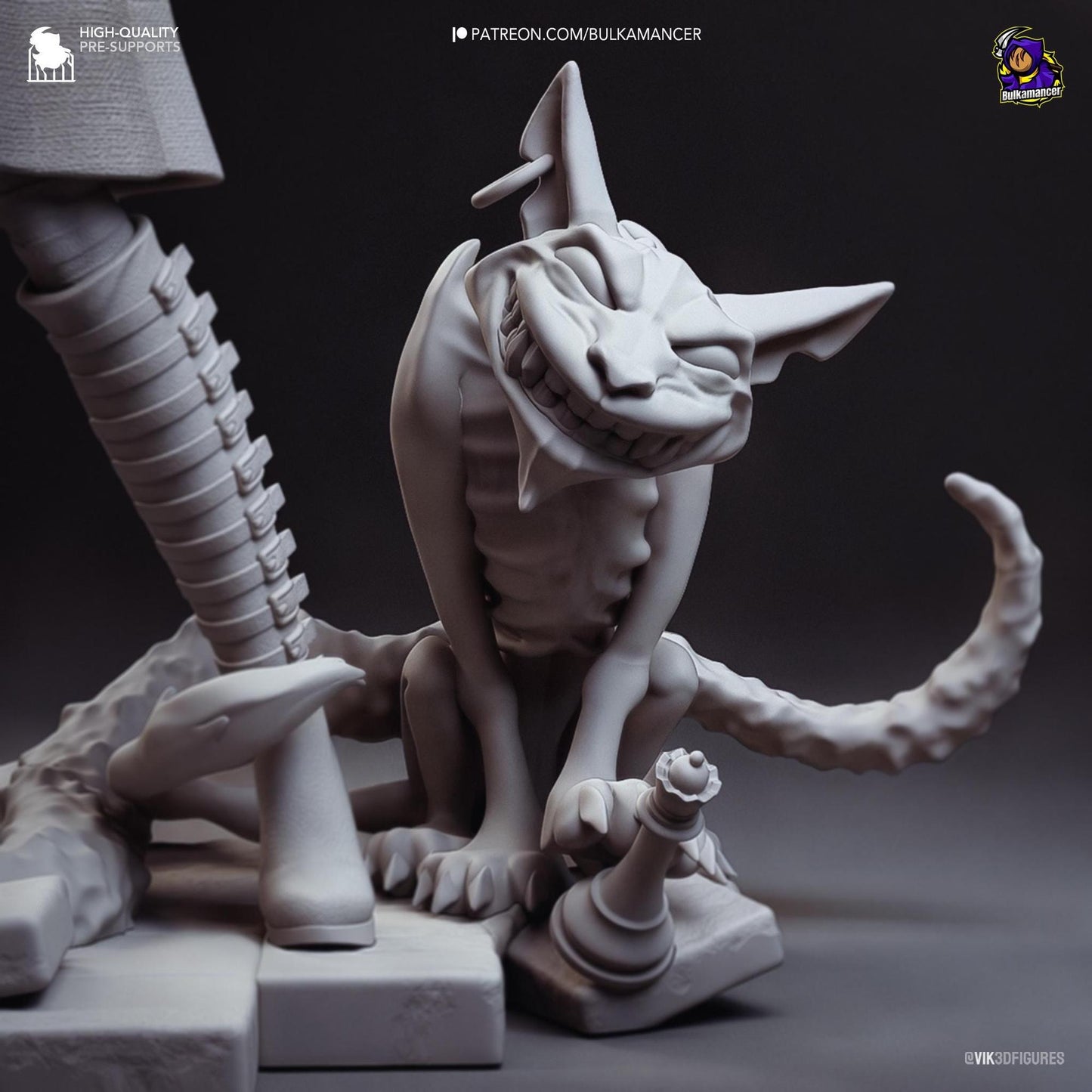 Girl Dressed in Madness | Resin Garage Kit Sculpture Anime Video Game Fan Art Statue | Bulkamancer Sculpts