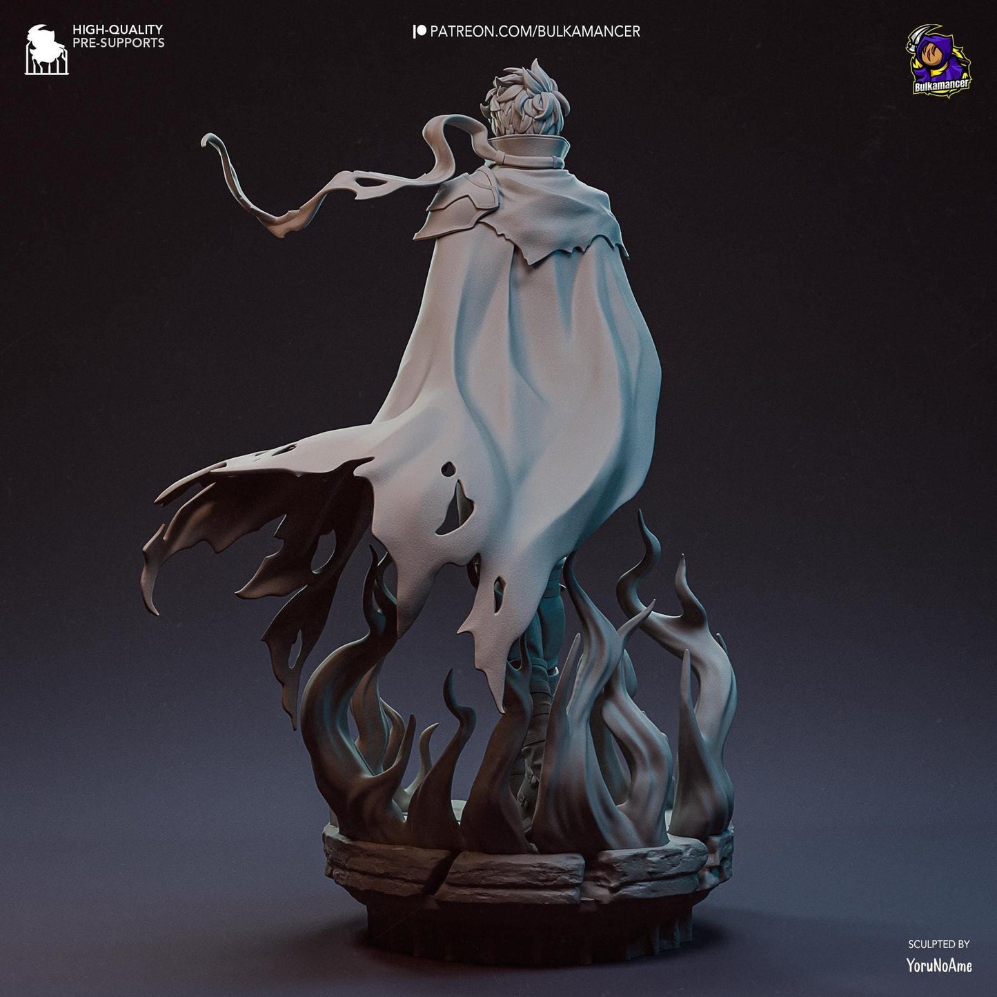 Lone Ascendant | Resin Garage Kit Sculpture Anime Video Game Fan Art Statue | Bulkamancer Sculpts