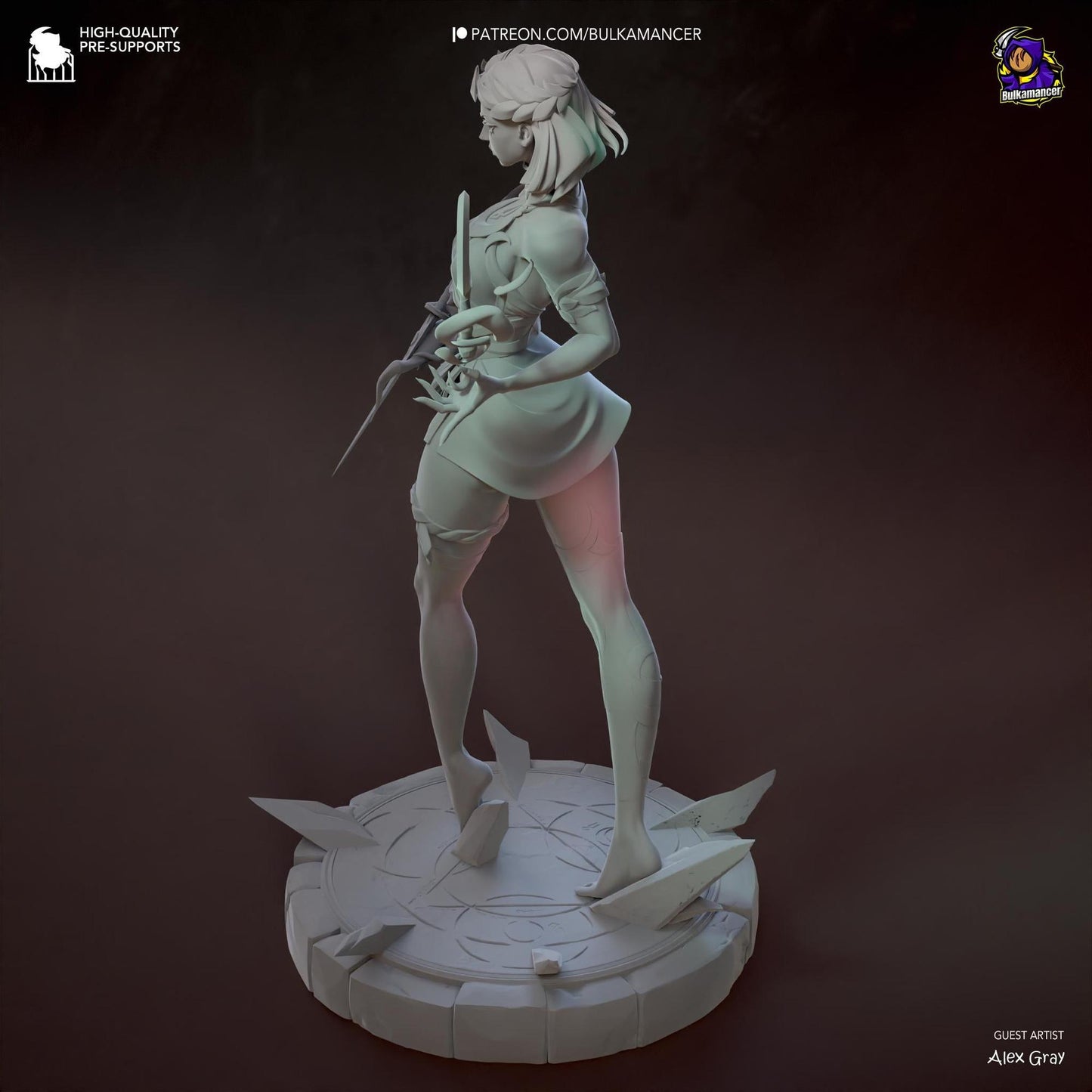 Underworld Princess | Resin Garage Kit Sculpture Anime Video Game Fan Art Statue | Bulkamancer Sculpts