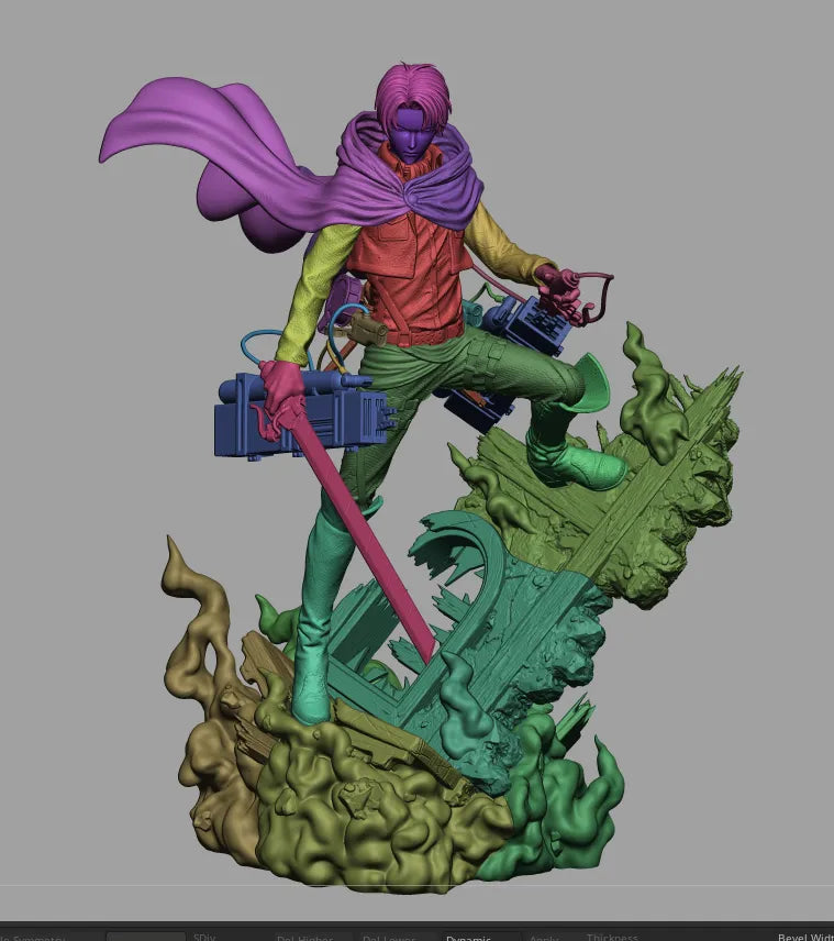 1:12 Elite Dual Blade Titan Slayer | 3D Printed Resin Garage Kit Figure | CA 3D Studios