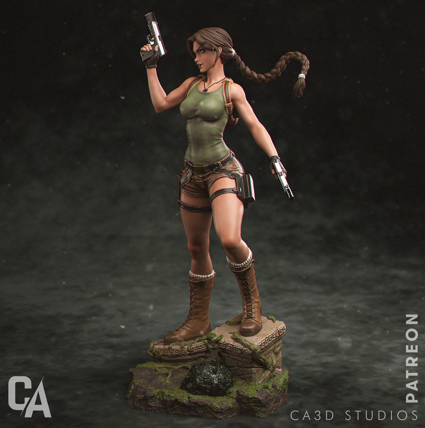 1:12 Ruins Explorer Heroine | 3D Printed Resin Garage Kit Figure | CA 3D Studios