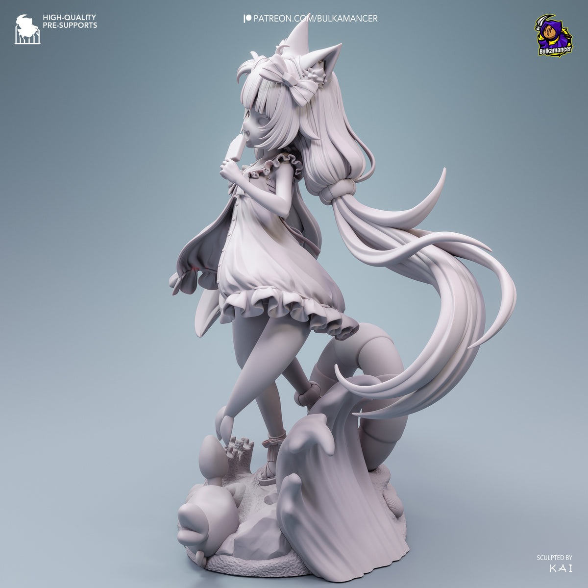 Mackerel Girl | Resin Garage Kit Figure | Bulkamancer Sculpts