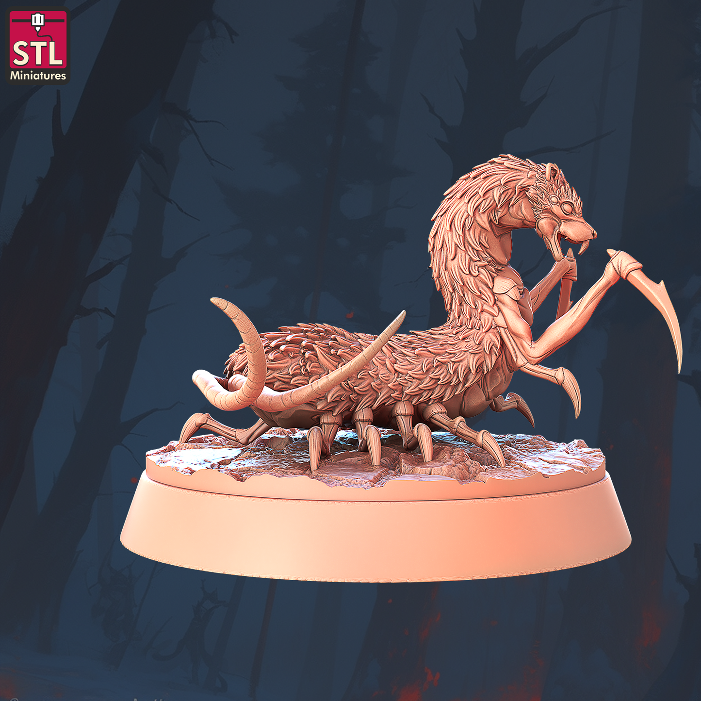 Amplipedes | Tabletop Scale | D&D TTRPG Miniature | STL Miniatures