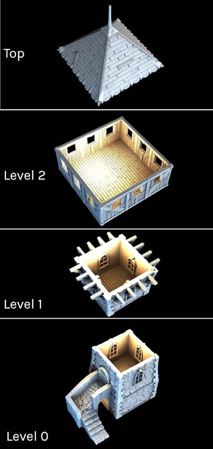 Defense Tower | Playable Building | 3DP4U