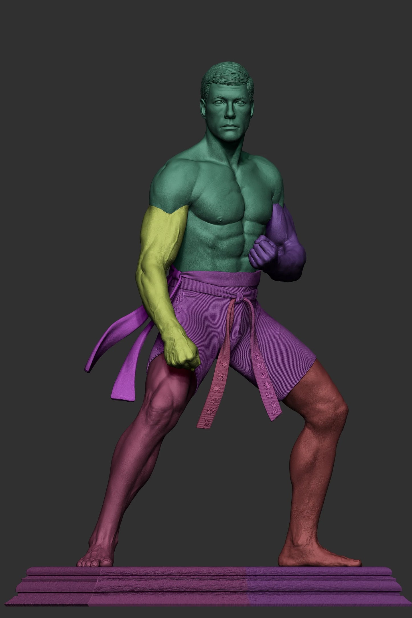 1:12 Underground Tournament Fighter | 3D Printed Resin Garage Kit Figure | CA 3D Studios