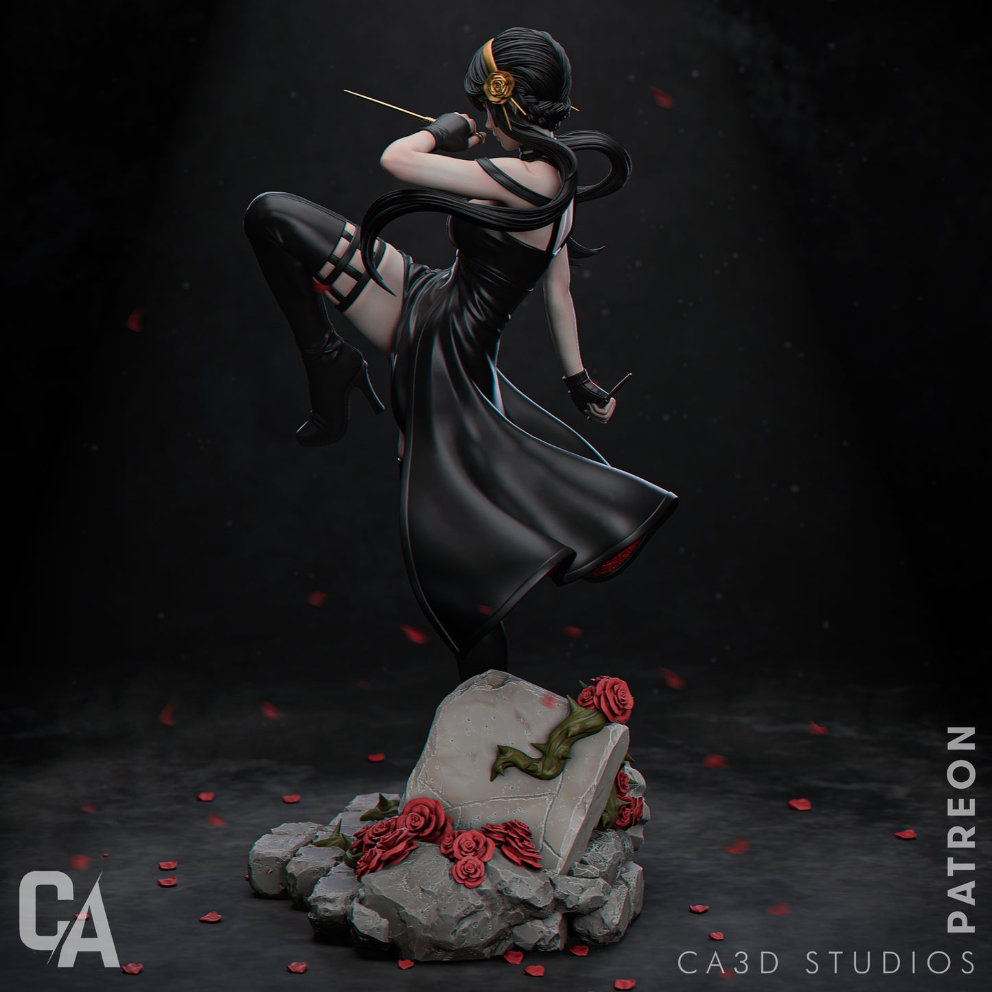 1:12 Graceful Assassin | 3D Printed Resin Garage Kit Figure | CA 3D Studios