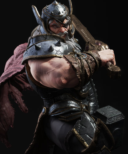 1:12 Lightning-Wielding Ruler | 3D Printed Resin Garage Kit Figure | CA 3D Studios