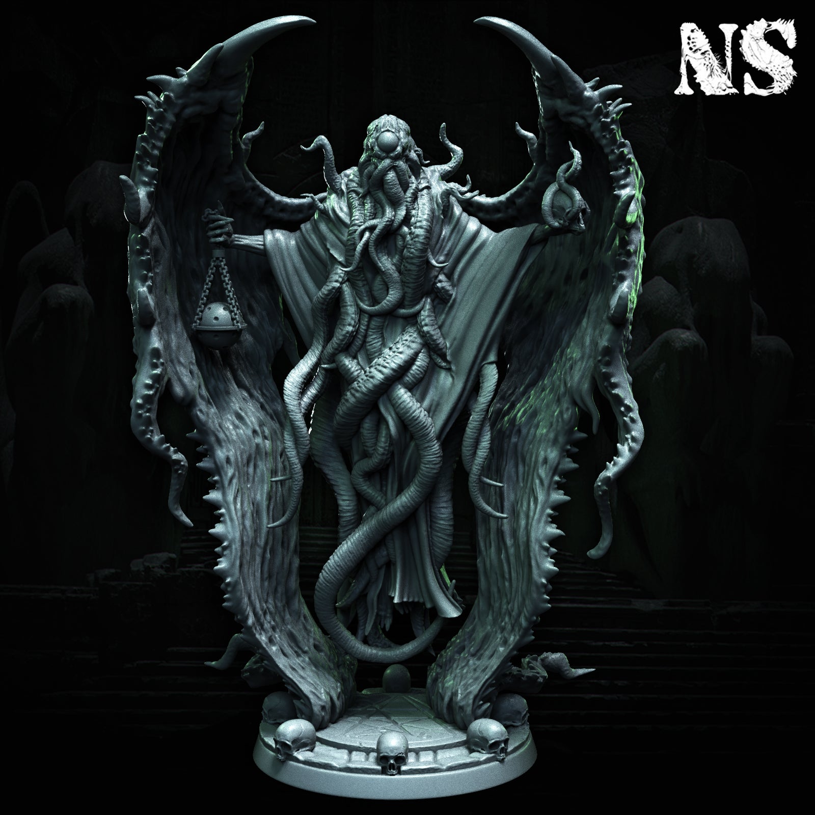 Cult of Cthulhu The Prophet 75mm | Cultist, Lovecraft, Elder God | D&D Cosmic Horror Fantasy | NS Miniatures