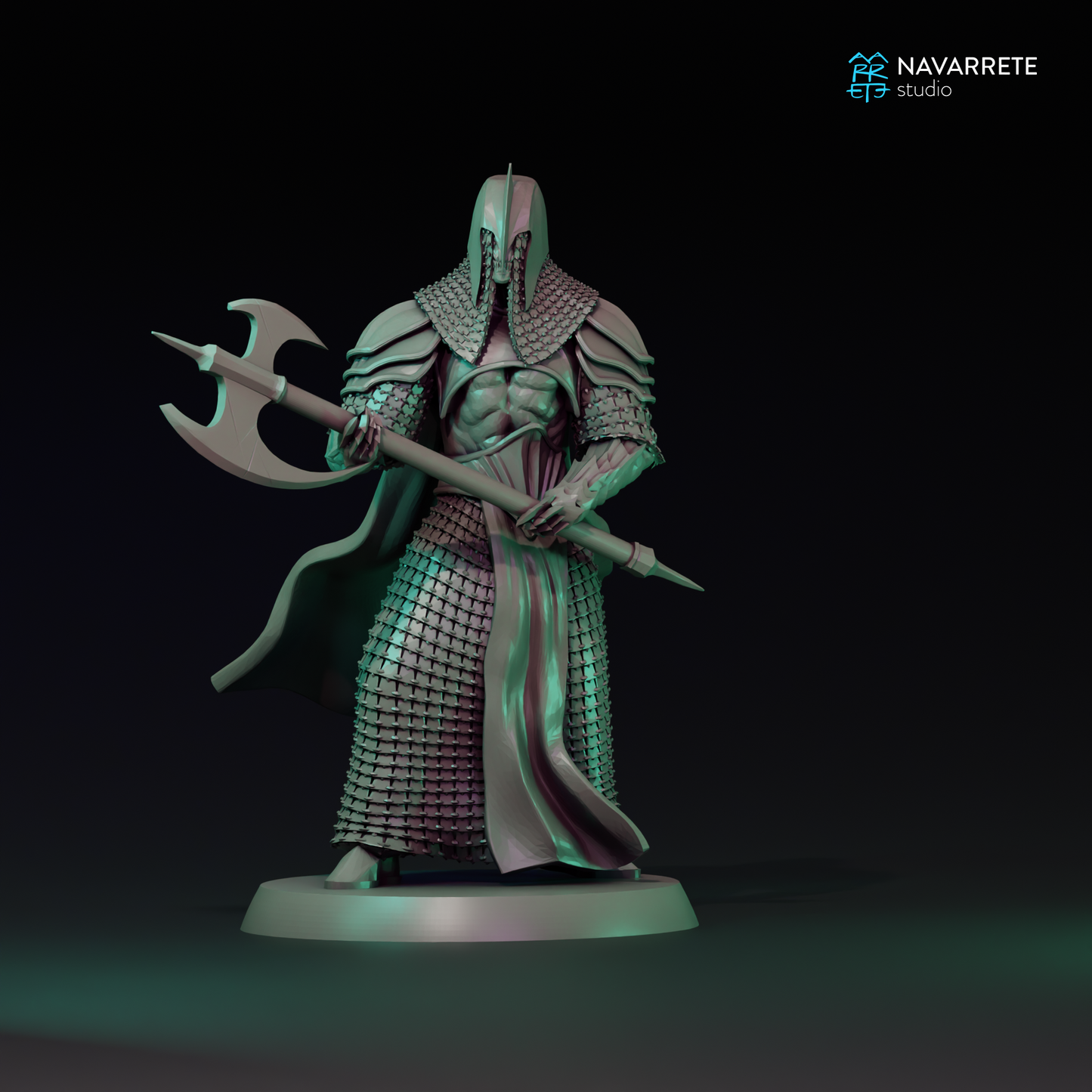 Tattles Told 3D Corrupted tabletop gaming miniature of Navarrete Studio, featuring detailed character sculpt and dynamic pose.