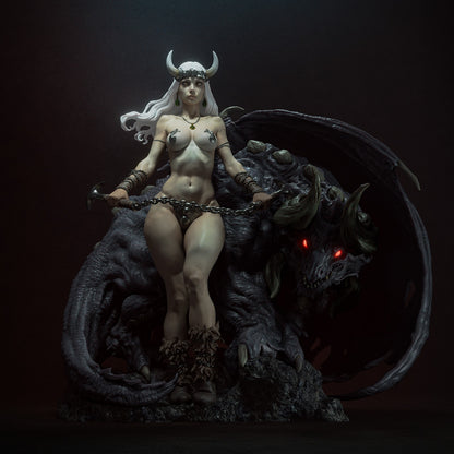 1:12 Demon Queen | 3D Printed Resin Garage Kit Figure | CA 3D Studios