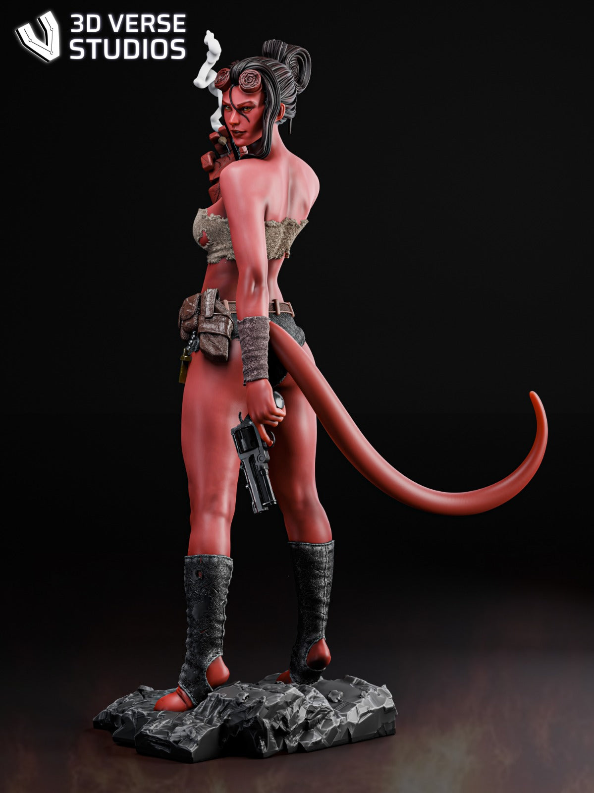 1:12 Hell Girl | 3D Printed Resin Garage Kit Figure | CA 3D Studios