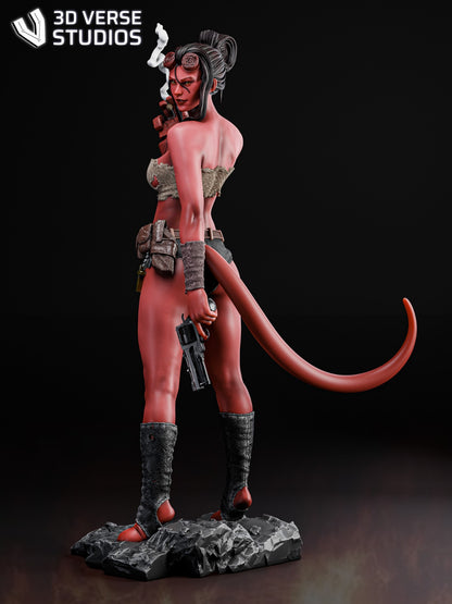 1:12 Hell Girl | 3D Printed Resin Garage Kit Figure | CA 3D Studios
