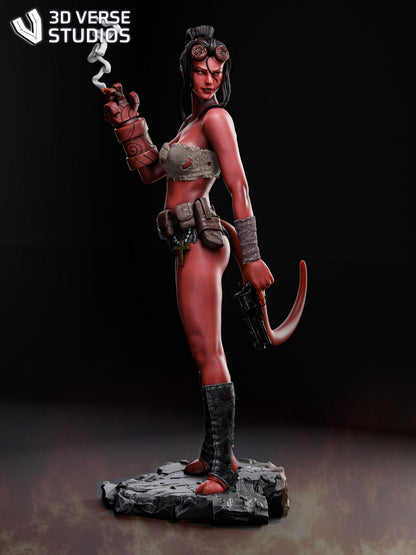 1:12 Hell Girl | 3D Printed Resin Garage Kit Figure | CA 3D Studios