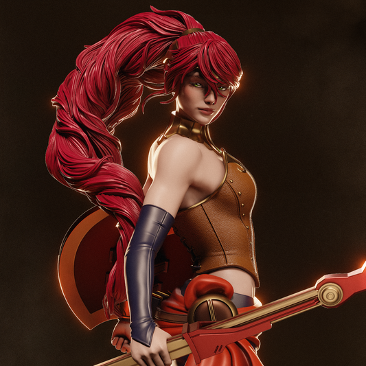 1:12 Red-Haired Champion | 3D Printed Resin Garage Kit Figure | CA 3D Studios