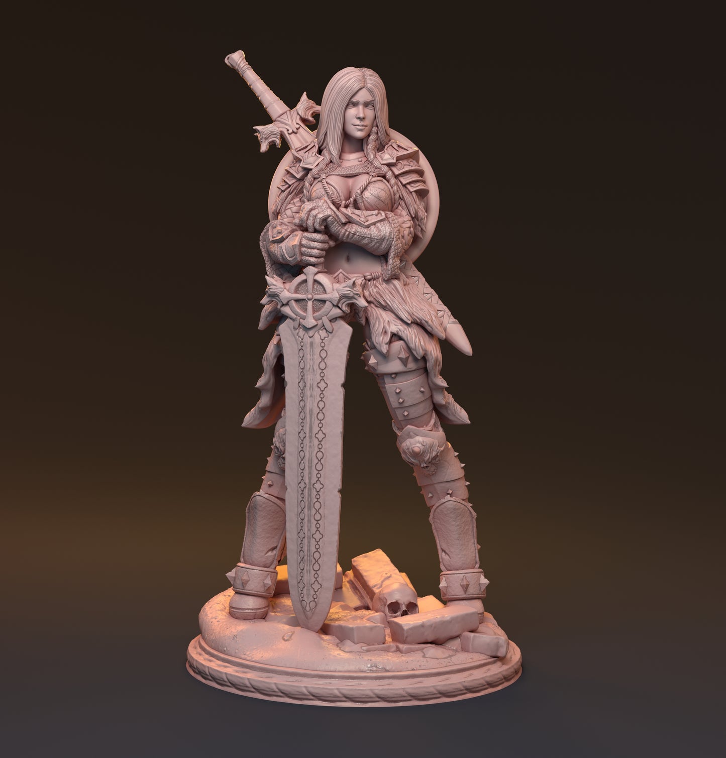 Gaedel and Bastor-Tan, Pin Up Diorama | D&D TTRPG Miniature | Hardwitch Games