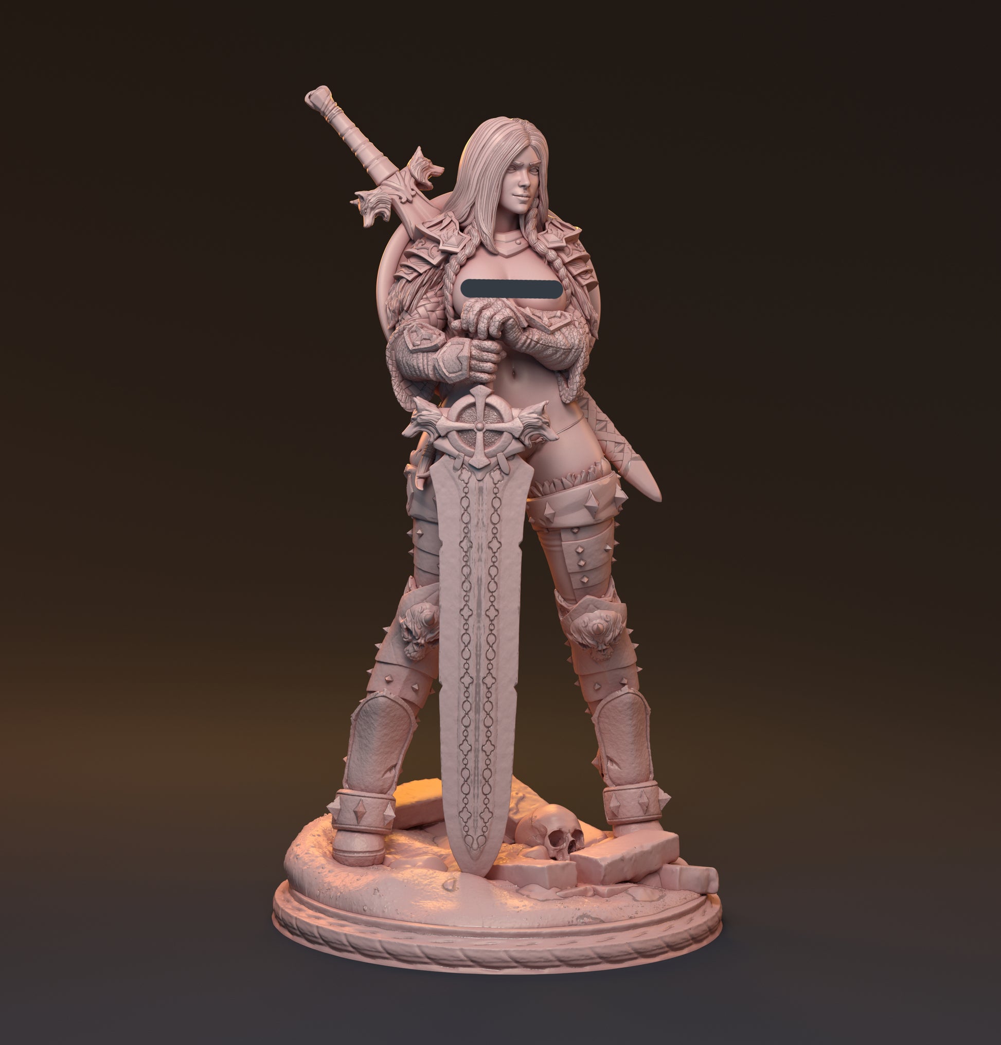 Gaedel and Bastor-Tan, Pin Up Diorama | D&D TTRPG Miniature | Hardwitch Games