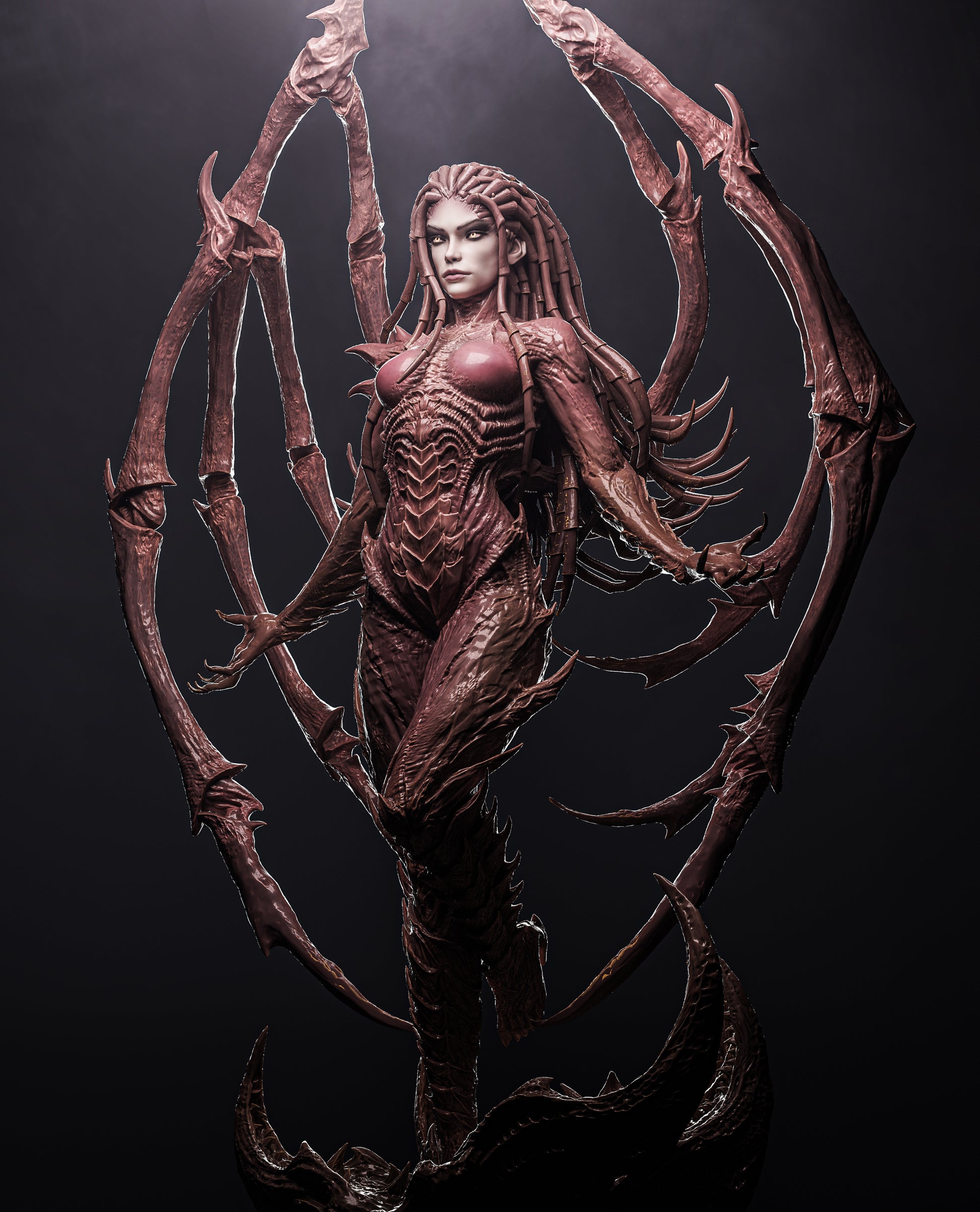 1:12 Alien Hive Queen | 3D Printed Resin Garage Kit Figure | CA 3D Studios