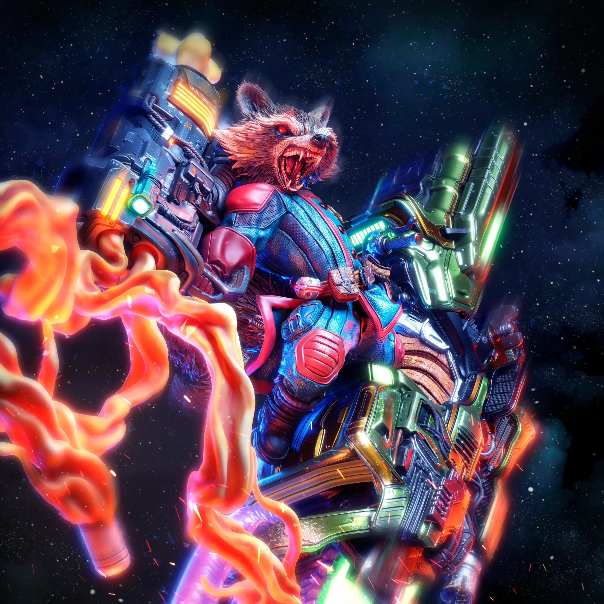 1:12 Trigger-Happy Galactic Mercenary | 3D Printed Resin Garage Kit Figure | CA 3D Studios - Tattles Told 3D