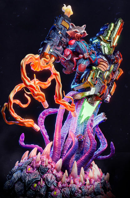 1:12 Trigger-Happy Galactic Mercenary | 3D Printed Resin Garage Kit Figure | CA 3D Studios - Tattles Told 3D