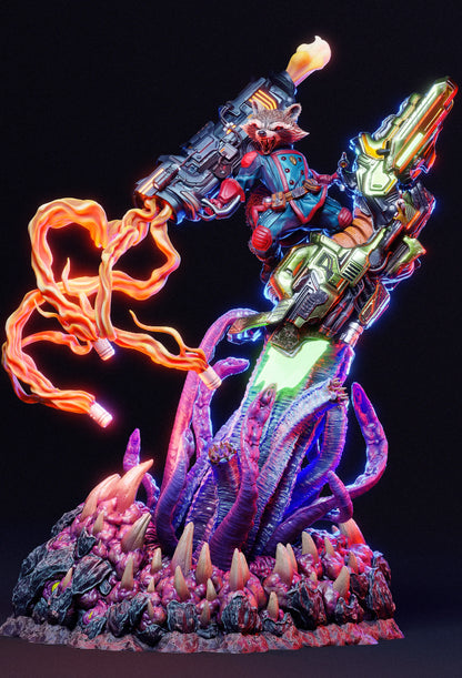 1:12 Trigger-Happy Galactic Mercenary | 3D Printed Resin Garage Kit Figure | CA 3D Studios - Tattles Told 3D