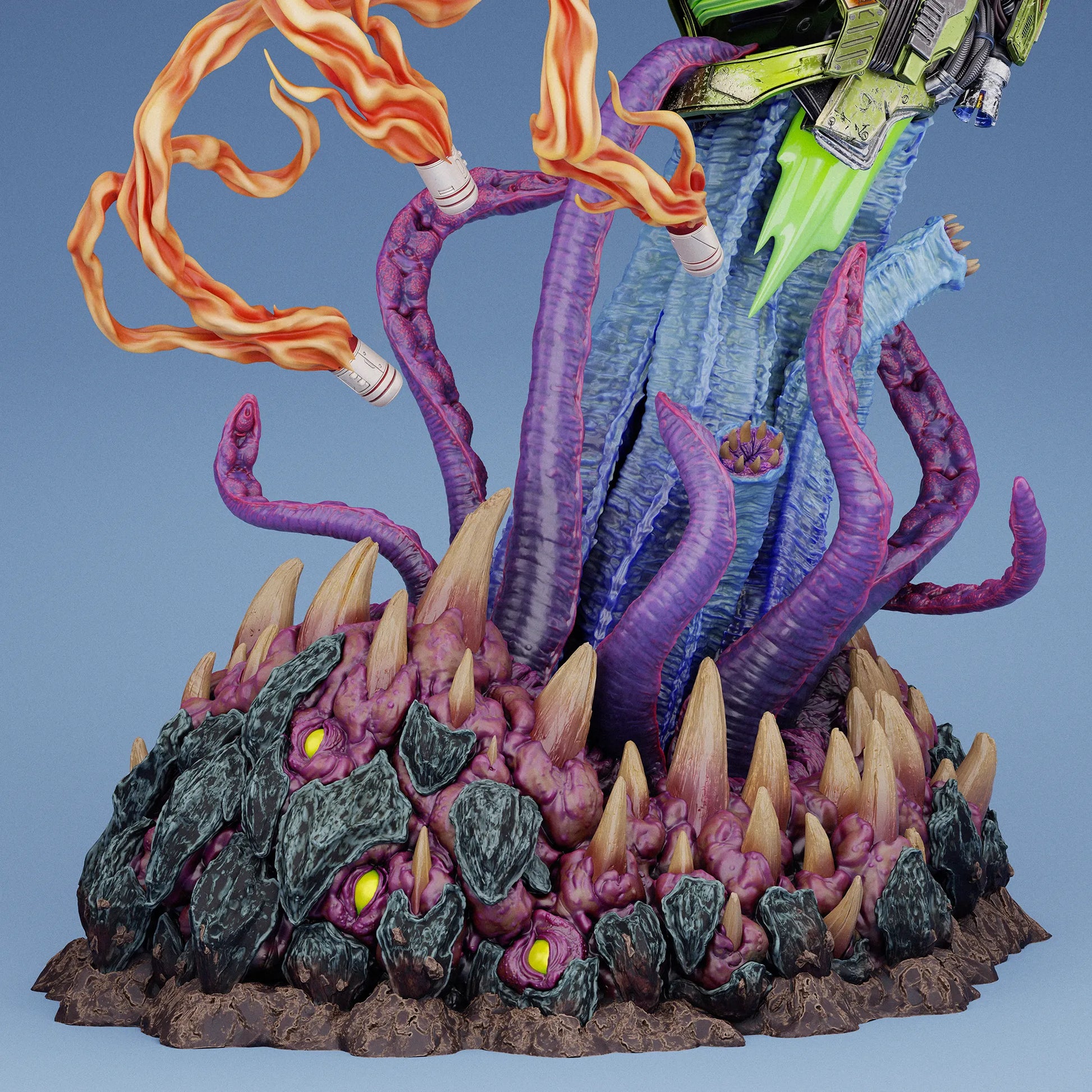 1:12 Trigger-Happy Galactic Mercenary | 3D Printed Resin Garage Kit Figure | CA 3D Studios - Tattles Told 3D