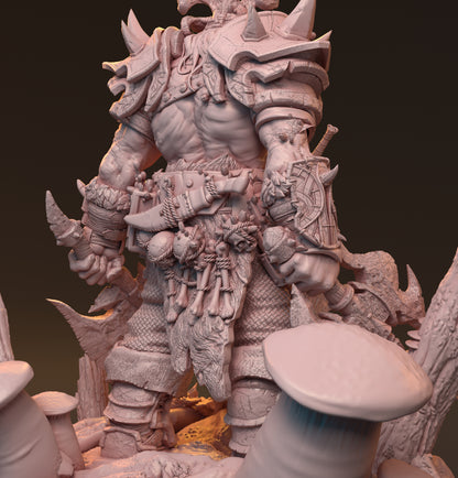 Gaedel and Bastor-Tan, Pin Up Diorama | D&D TTRPG Miniature | Hardwitch Games