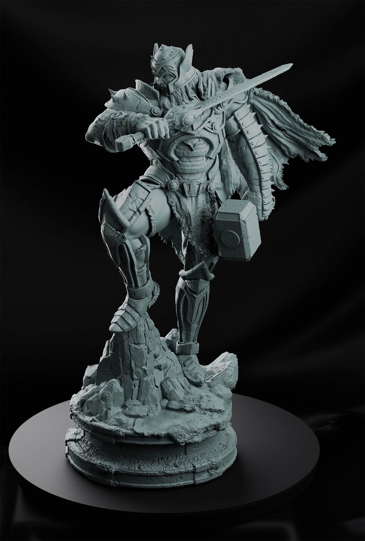 1:12 Lightning-Wielding Ruler | 3D Printed Resin Garage Kit Figure | CA 3D Studios