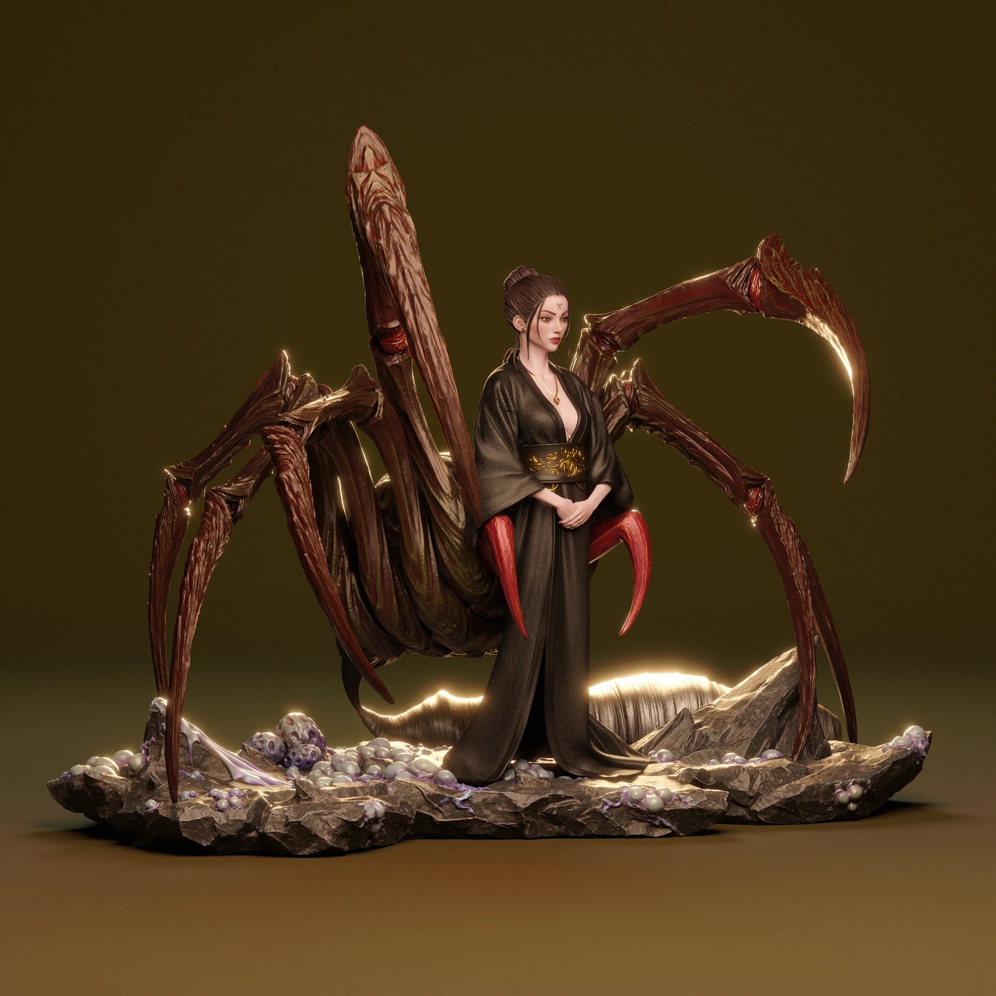 1:12 Queen Spider | 3D Printed Resin Garage Kit Figure | CA 3D Studios