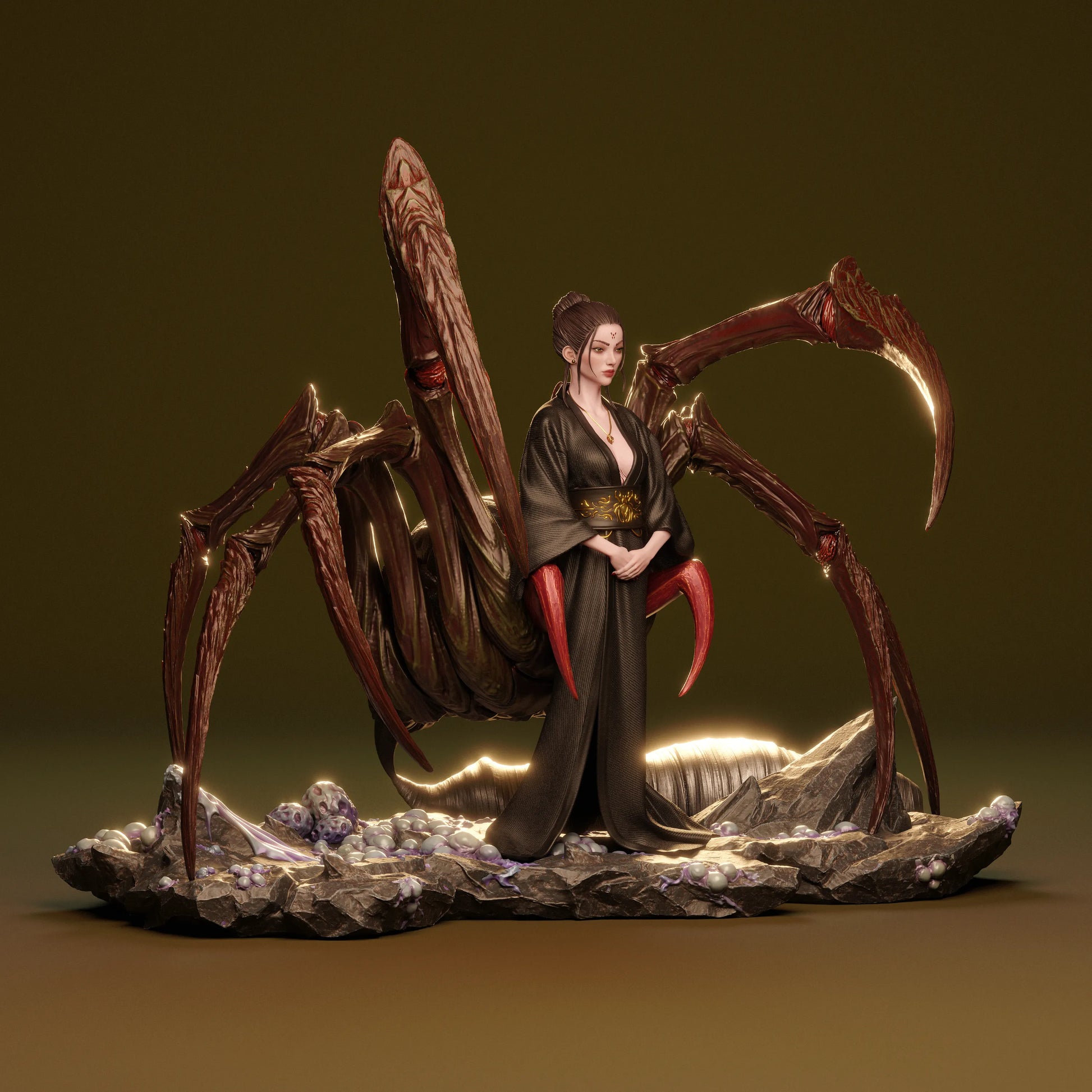 1:12 Queen Spider | 3D Printed Resin Garage Kit Figure | CA 3D Studios