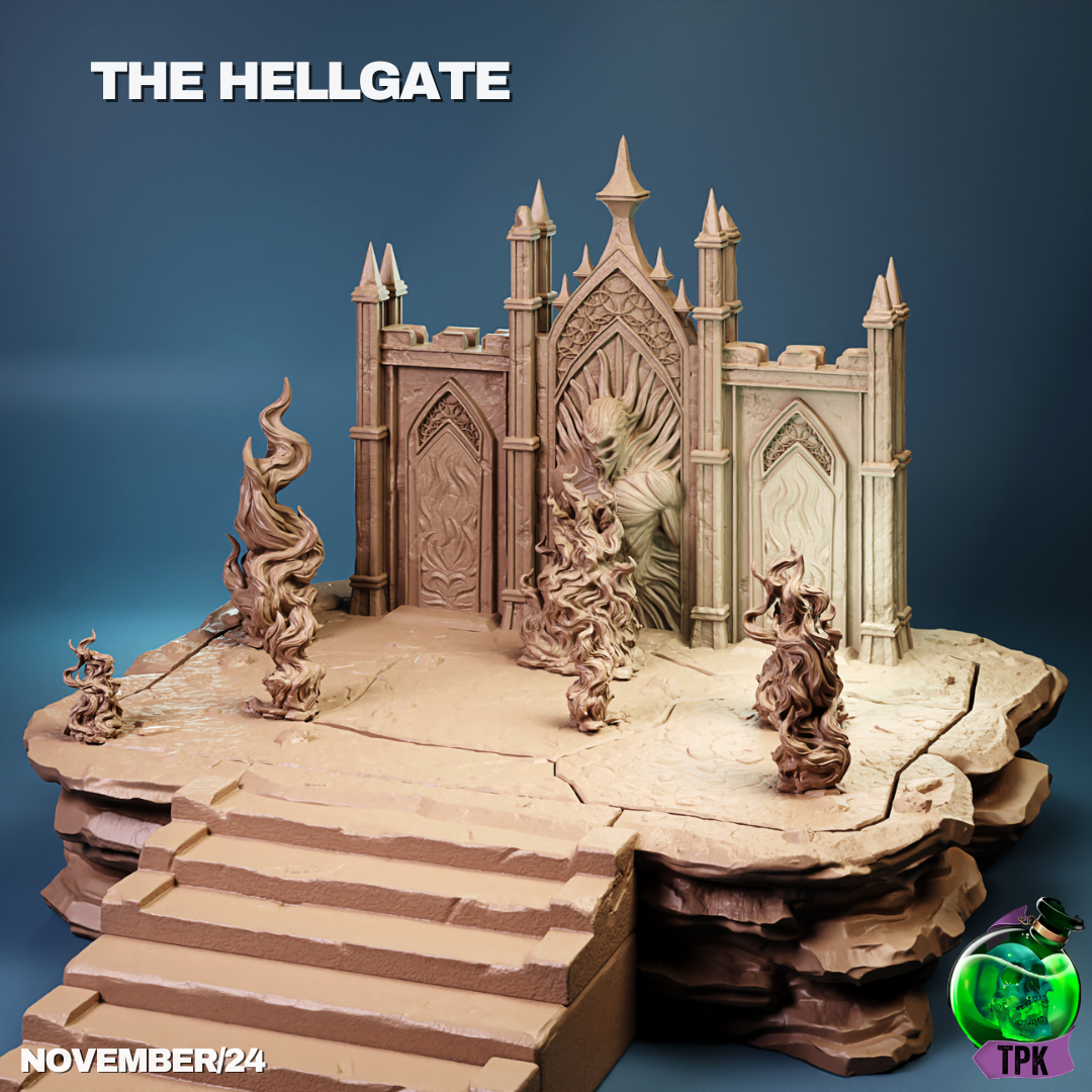 Hellgate Terrain | Tabletop Gaming Mini | TPKLab - Tattles Told 3D
