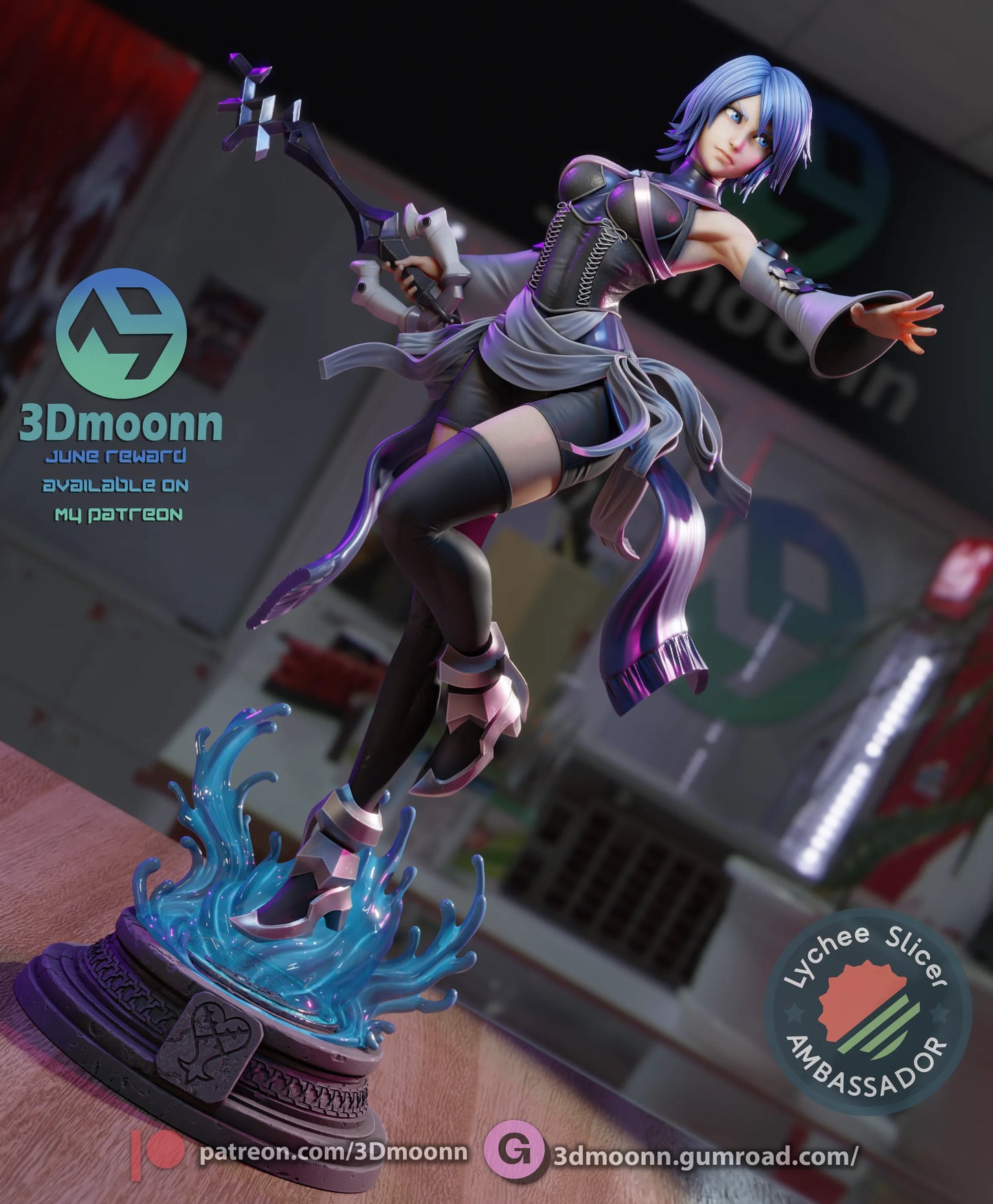 1:12 Water and Shadow | Anime Resin Garage Kit | 3Dmoonn