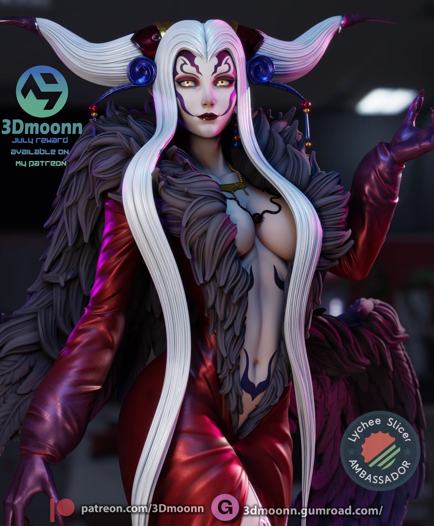 1:12 Sorceress of Space and Time | Anime Resin Garage Kit | 3Dmoonn