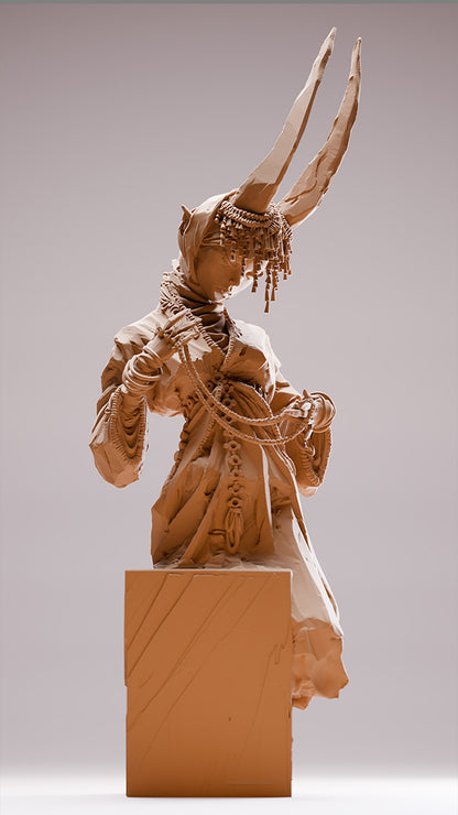 The Healer, The Infernal Summoning | Resin Garage Kit Pin Up Figure Statue | Blackthorn Miniatures