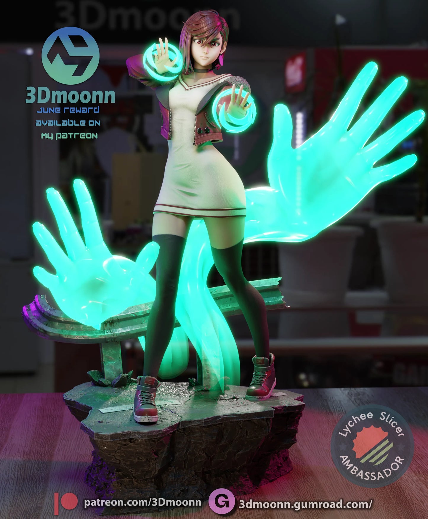 1:12 Dandadadan | Anime Resin Garage Kit | 3Dmoonn