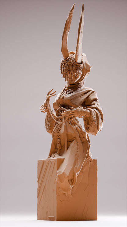 The Healer, The Infernal Summoning | Resin Garage Kit Pin Up Figure Statue | Blackthorn Miniatures