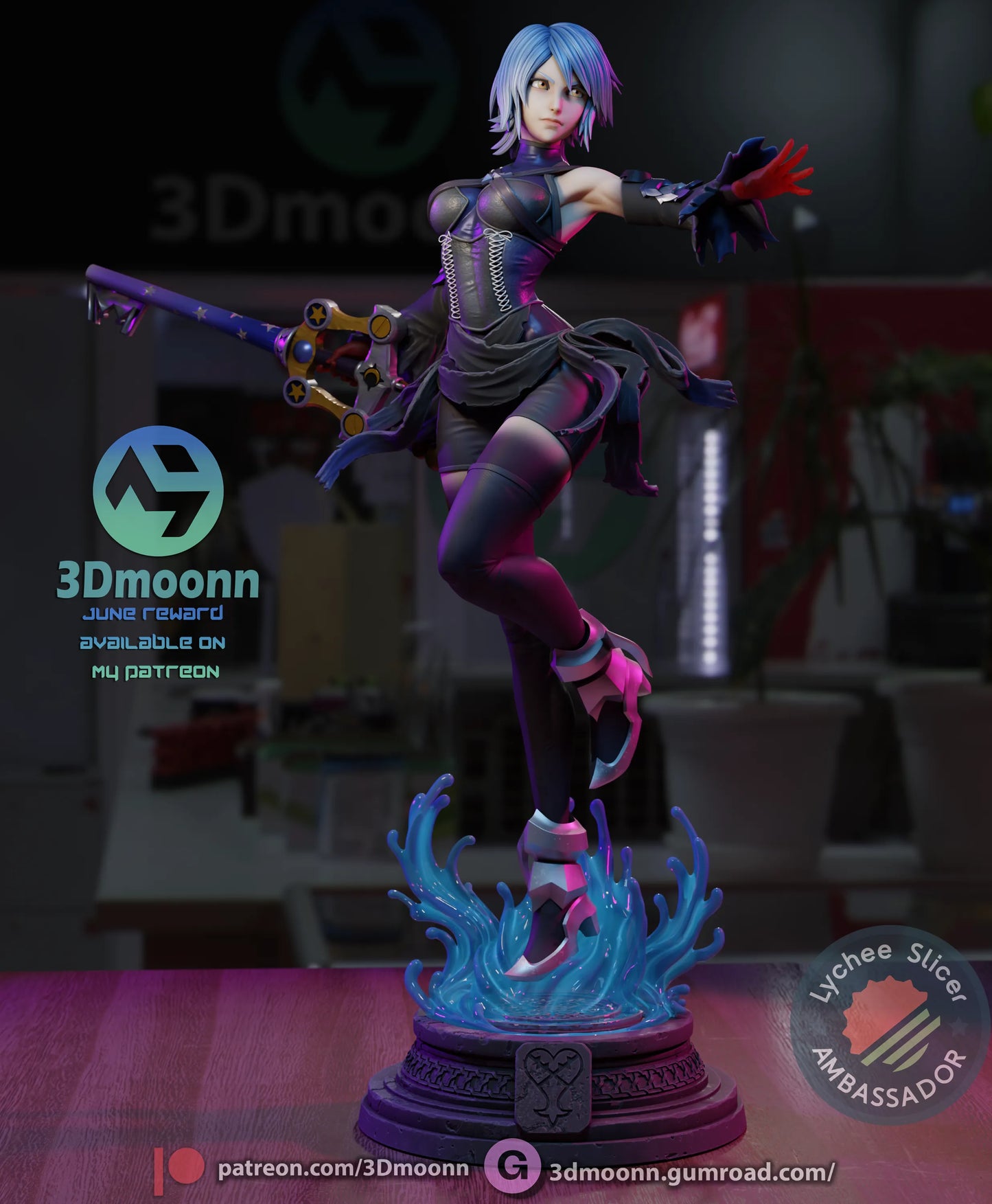 1:12 Water and Shadow | Anime Resin Garage Kit | 3Dmoonn