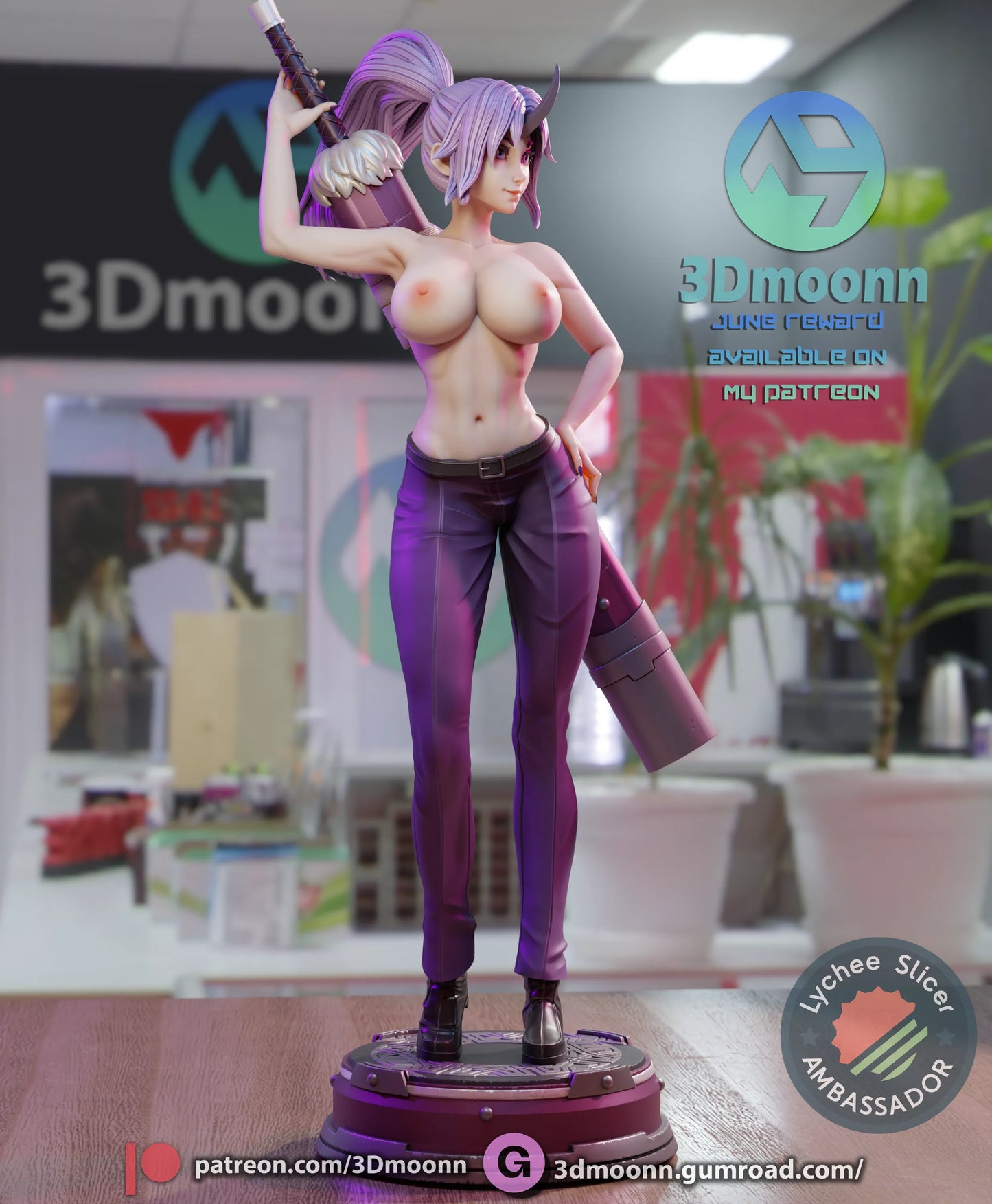 1:12 Number One Secretary | Anime Resin Garage Kit | 3Dmoonn