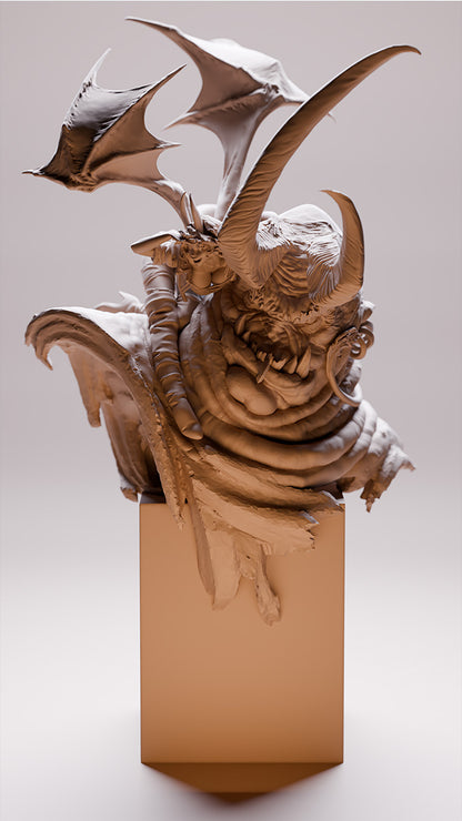 The Messenger, The Infernal Summoning | Resin Garage Kit Pin Up Figure Statue | Blackthorn Miniatures
