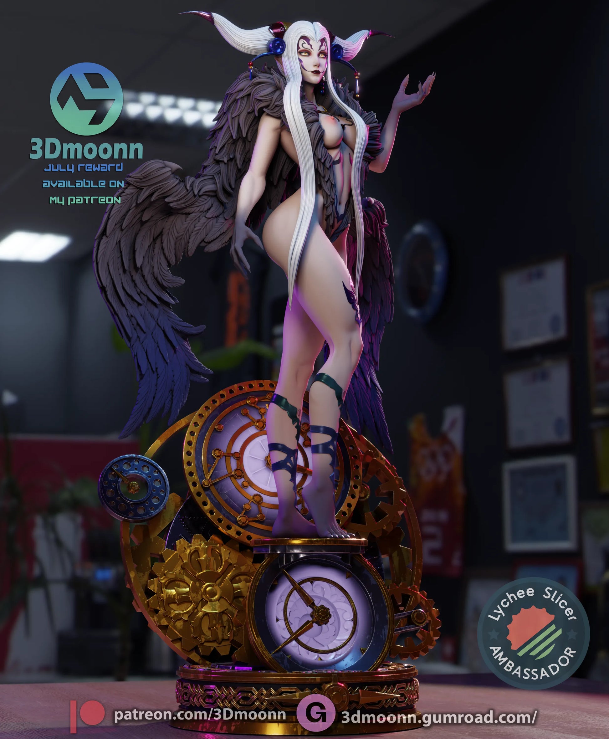 1:12 Sorceress of Space and Time | Anime Resin Garage Kit | 3Dmoonn