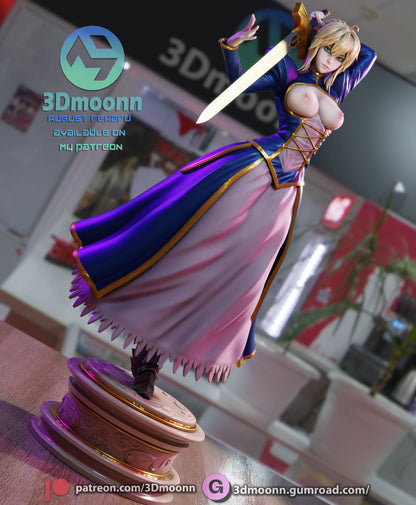 1:12 Fated Saber of the Grand Order | Anime Resin Garage Kit | 3Dmoonn