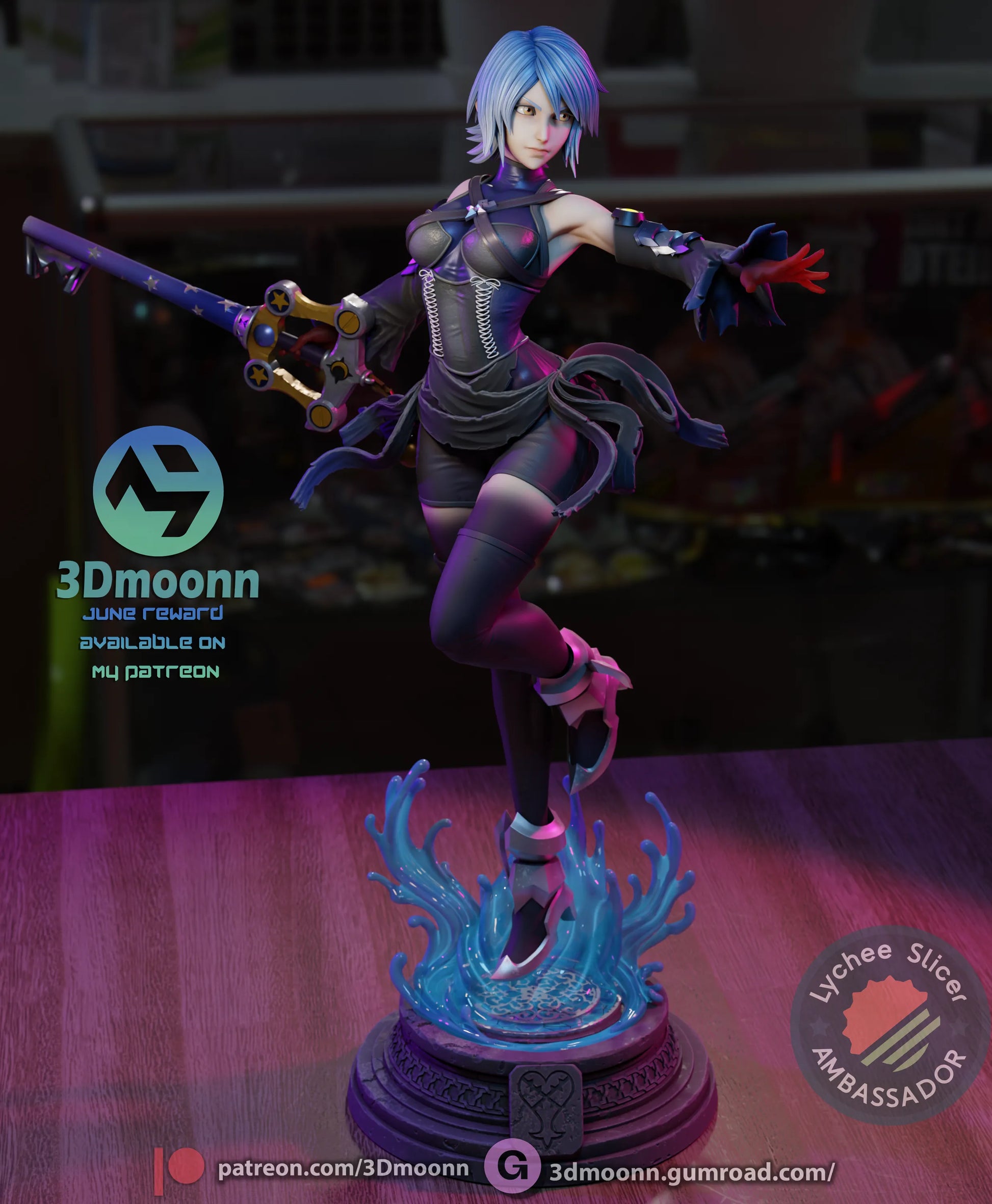 1:12 Water and Shadow | Anime Resin Garage Kit | 3Dmoonn