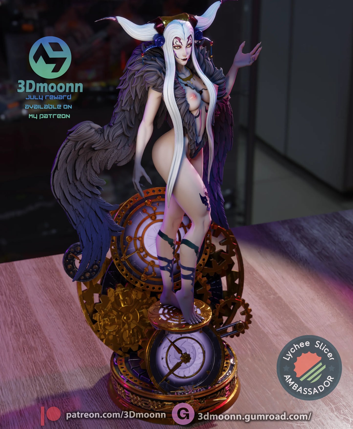 1:12 Sorceress of Space and Time | Anime Resin Garage Kit | 3Dmoonn