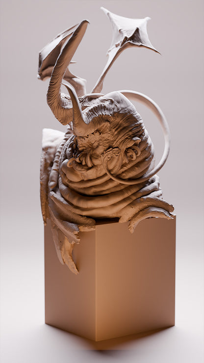 The Messenger, The Infernal Summoning | Resin Garage Kit Pin Up Figure Statue | Blackthorn Miniatures