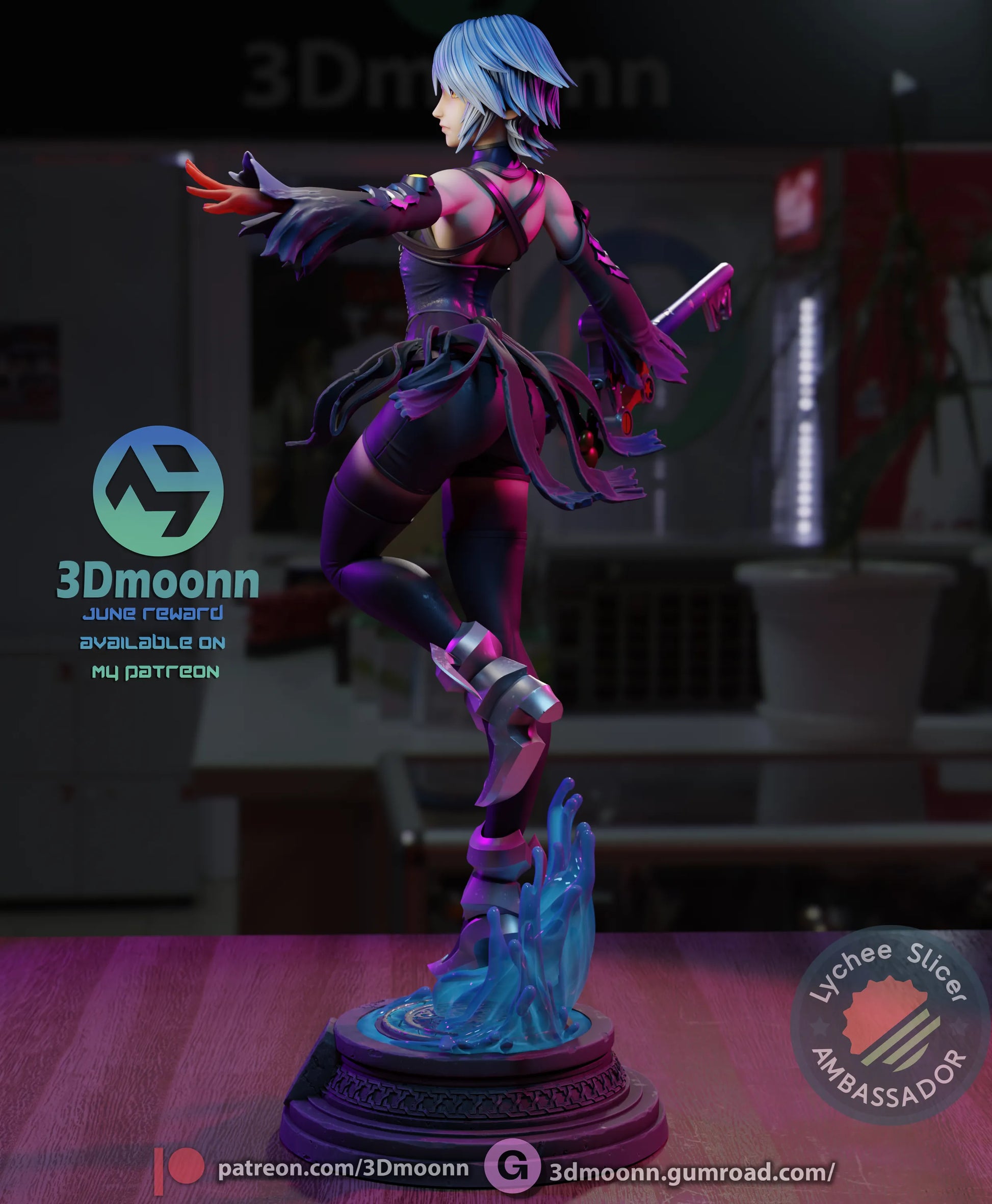 1:12 Water and Shadow | Anime Resin Garage Kit | 3Dmoonn