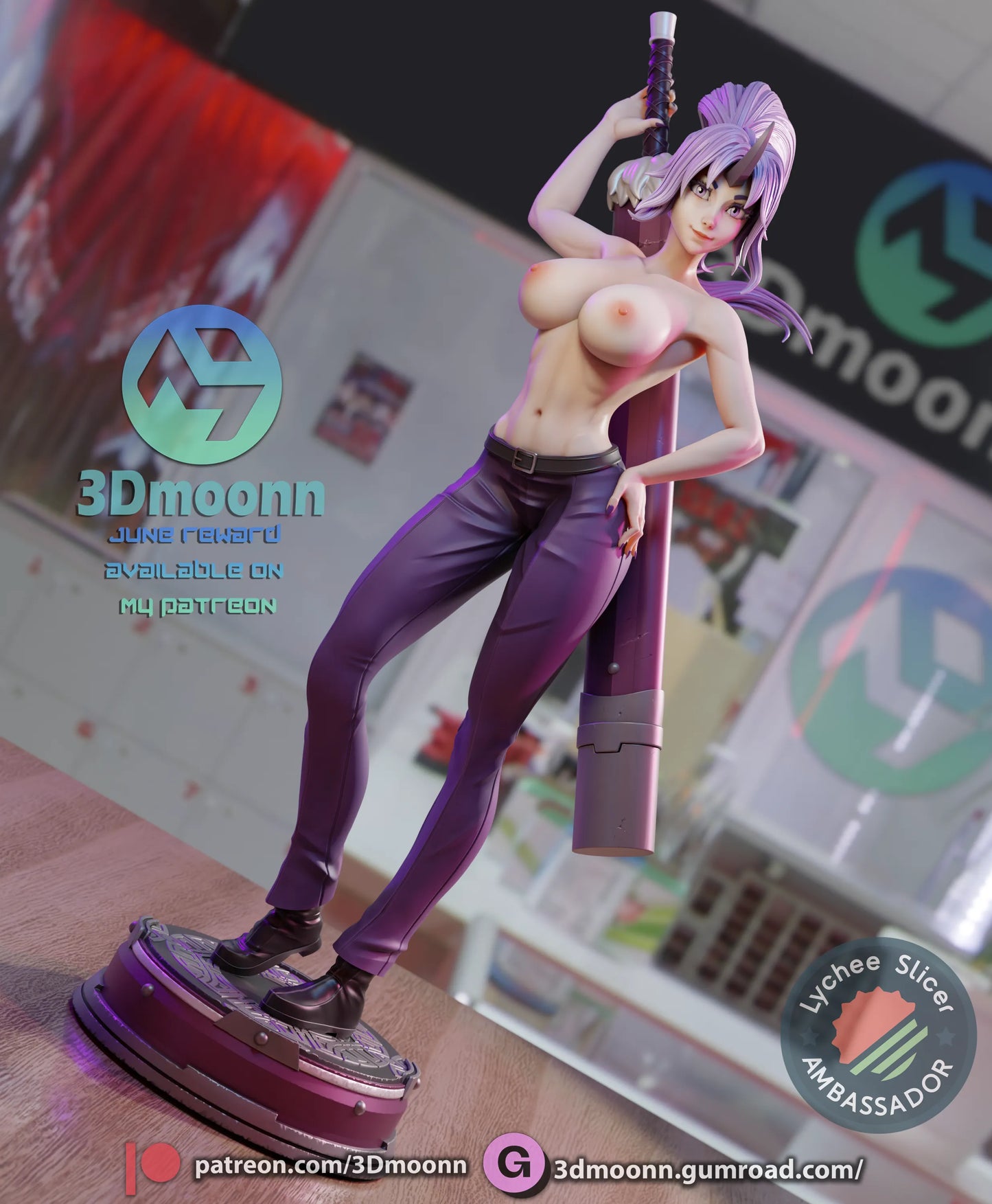1:12 Number One Secretary | Anime Resin Garage Kit | 3Dmoonn