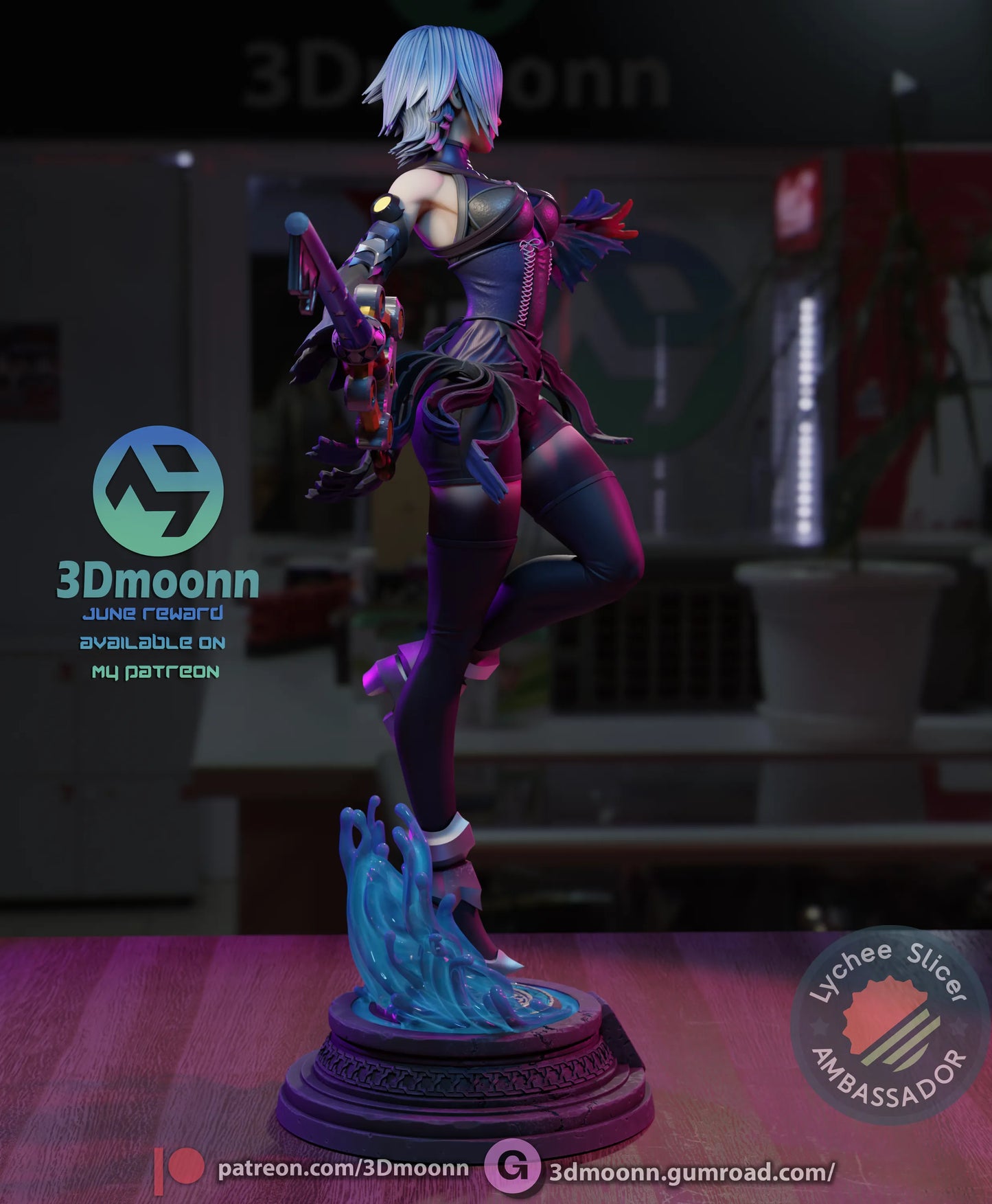 1:12 Water and Shadow | Anime Resin Garage Kit | 3Dmoonn